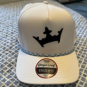 DraftKings New White Hat with The Crown Is Yours & Crown Stitching
